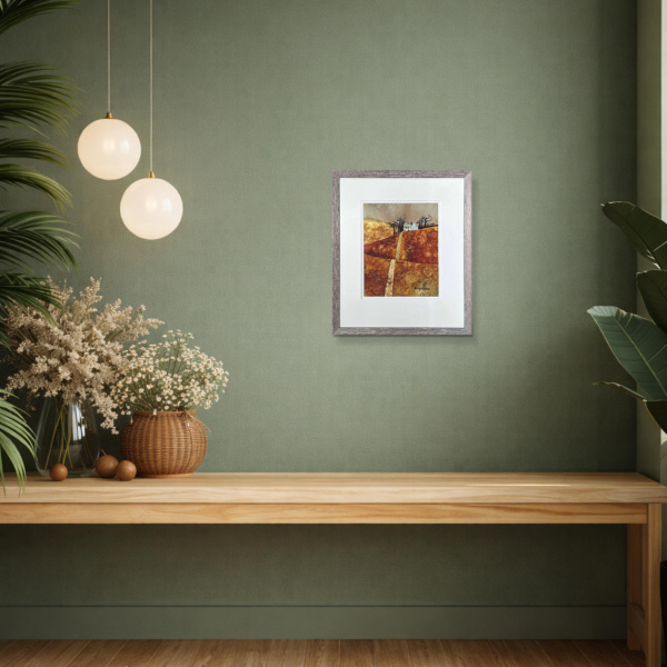 Undulating Path by Michael Morgan, limited edition print, in room