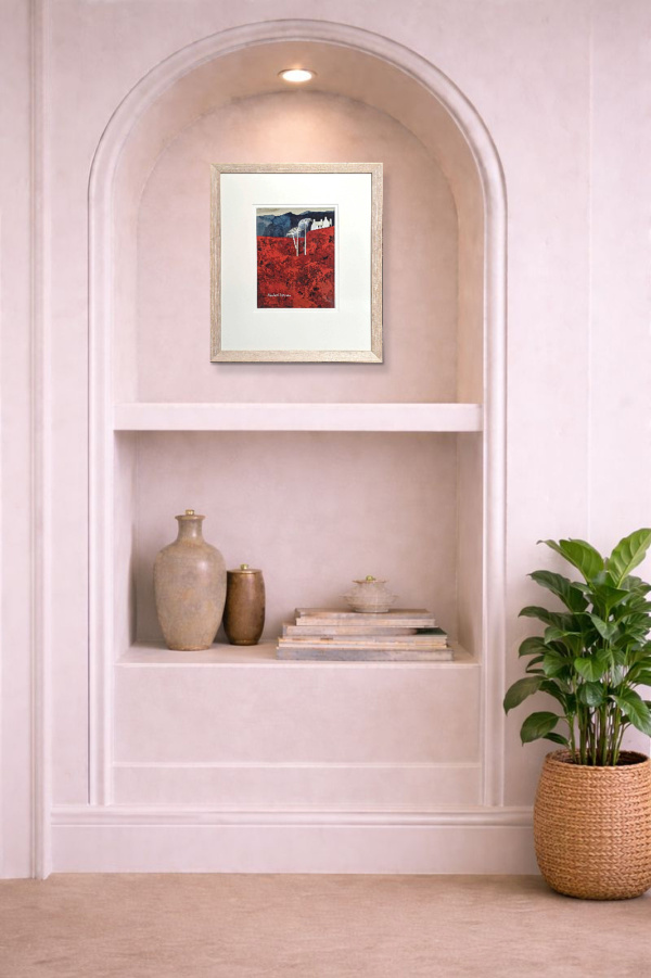 White Trees Revisited by Michael Morgan, limited edition print, in room