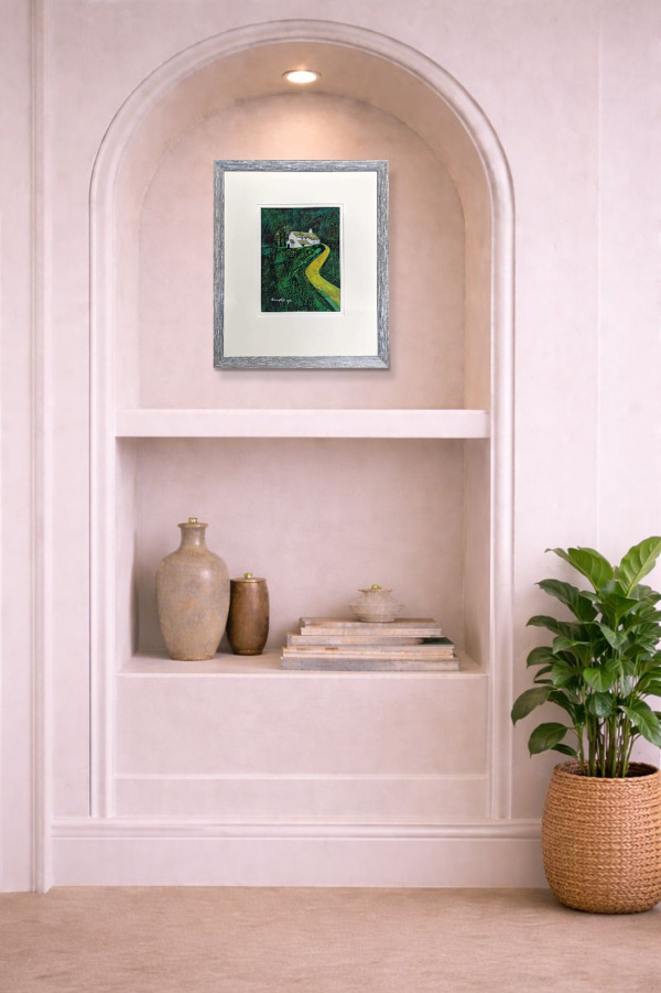 Phthalo Green Two by Michael Morgan, limited edition print, in room
