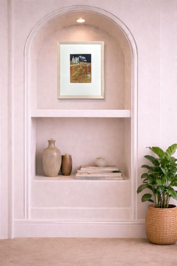 White Trees Two by Michael Morgan, limited edition print, in room