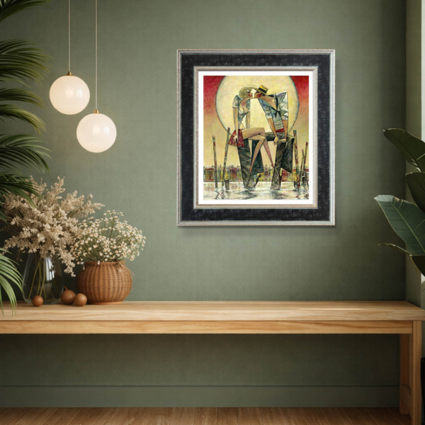 Lunar Love by Andrei Protsouk, limited edition print, in room