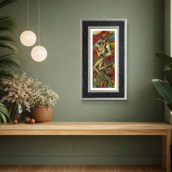 Uptown Martini by Andrei Protsouk, limited edition print, in room