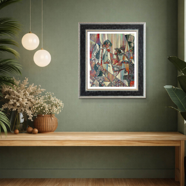 Silent Note by Andrei Protsouk, limited edition print, in room