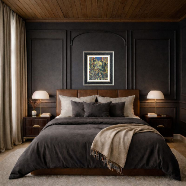 City Lights by Andrei Protsouk, limited edition print, in room