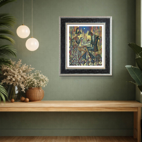 City Lights by Andrei Protsouk, limited edition print, in room
