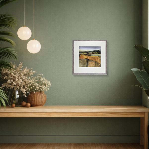 Field Patterns by Michael Morgan, limited edition print, in room