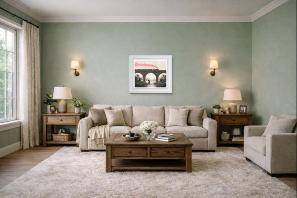 Love Train by Michael Abrams, limited edition print, in room