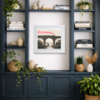 Love Train by Michael Abrams, limited edition print, in room