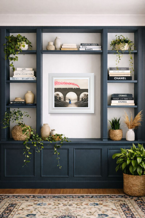 Love Train by Michael Abrams, limited edition print, in room