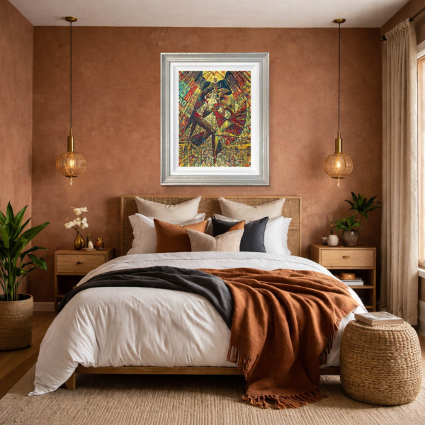 Love in Times Square by Andrei Protsouk, limited edition print, in room