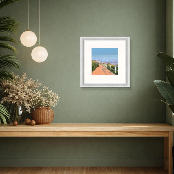 The Cliff Walk by Chris Ross Williamson, limited edition print, in room