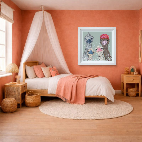 Fun in the Tub by Amy Louise, limited edition print, in room
