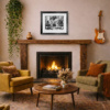 Piano Bar Sketch by Andrei Protsouk, limited edition print, in room