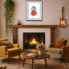 Space Hop by Scott Tetlow, limited edition print, in room