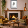 Puzzled by Scott Tetlow, limited edition print, in room