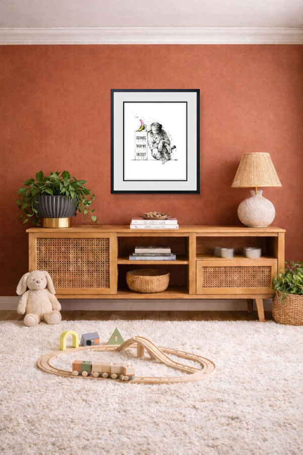 Iconic Trophy Object by Scott Tetlow, limited edition print, in room