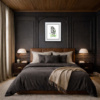 Chimp Off The Old Block by Scott Tetlow, limited edition print, in room