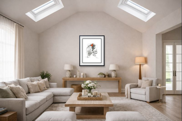 What You Imagine, You Become by Scott Tetlow, limited edition print, in room