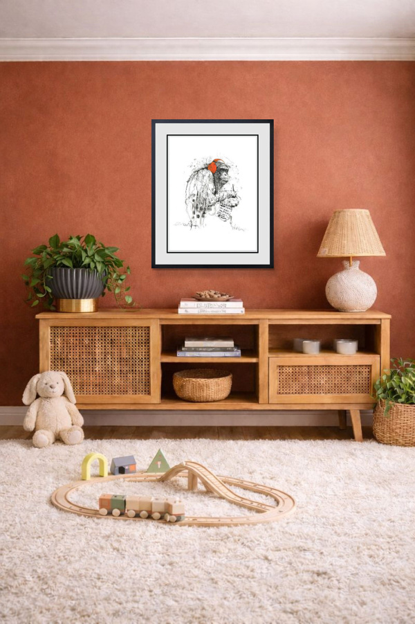 What You Imagine, You Become by Scott Tetlow, limited edition print, in room
