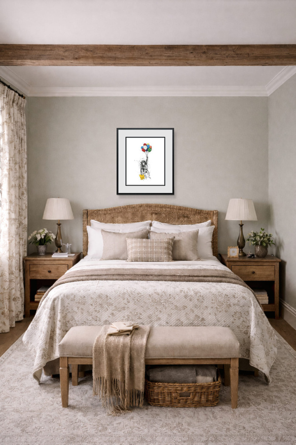 What You Imagine, You Become by Scott Tetlow, limited edition print, in room
