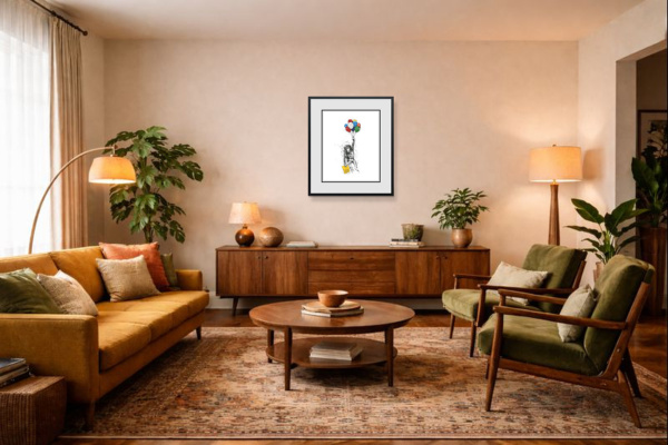 What You Imagine, You Become by Scott Tetlow, limited edition print, in room