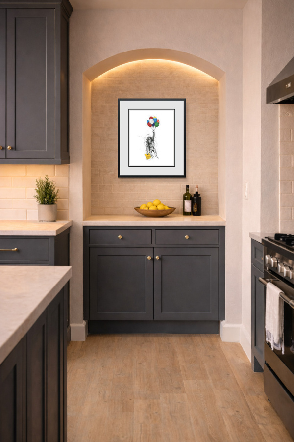 What You Imagine, You Become by Scott Tetlow, limited edition print, in room