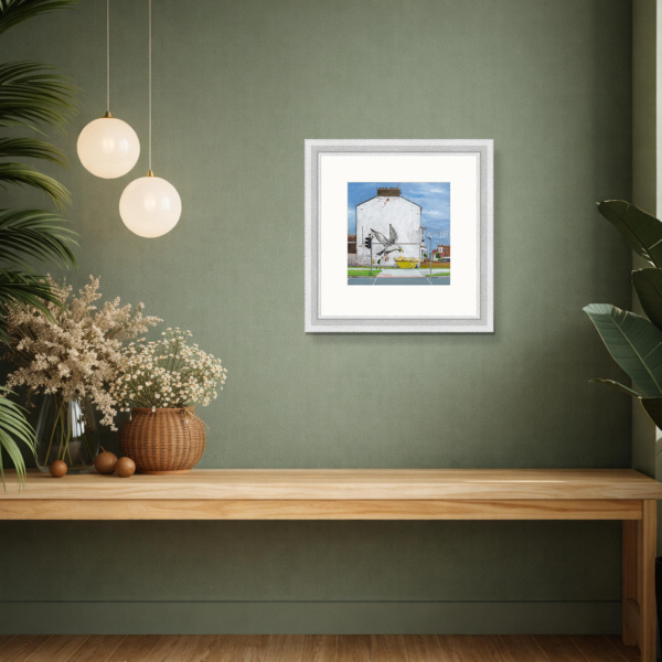 A Wingful of Fries by Chris Ross Williamson, limited edition print, in room