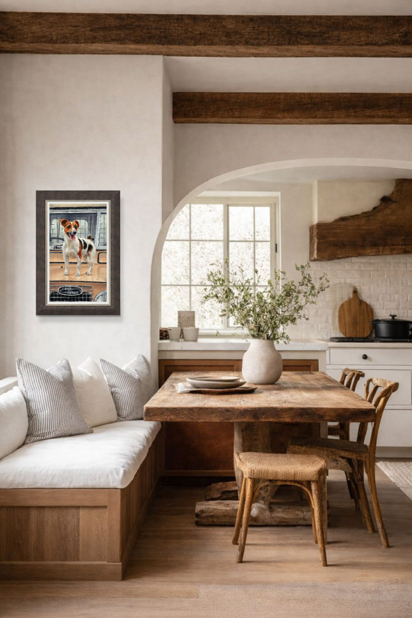 On Safari by Anthony Dobson, limited edition print, in room