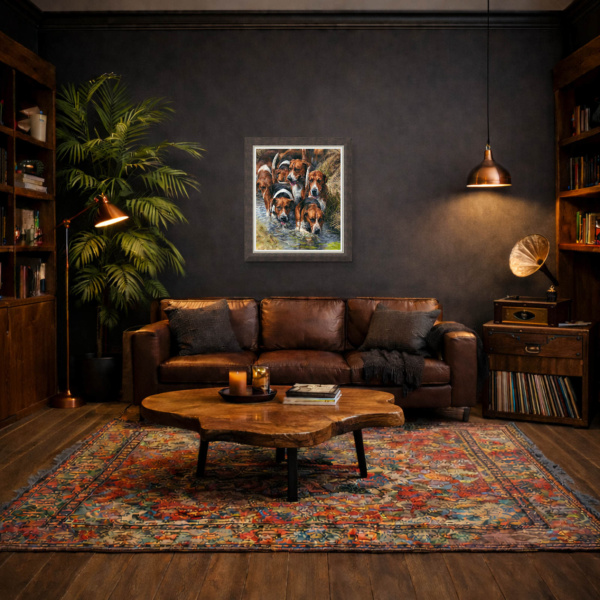 The Waders by Anthony Dobson, limited edition print, in room