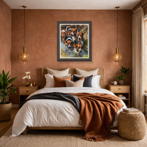 The Waders by Anthony Dobson, limited edition print, in room