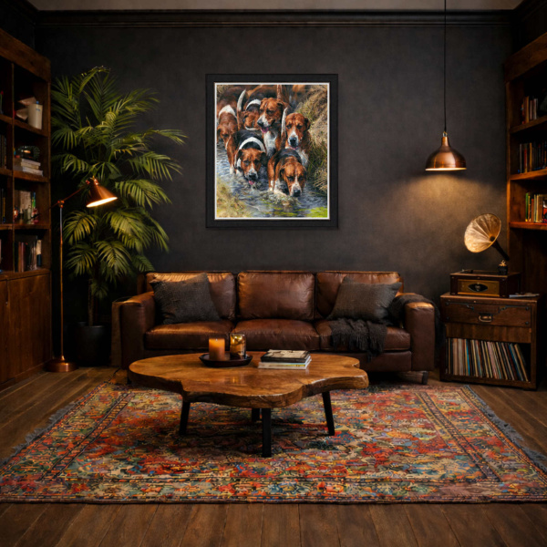 The Waders by Anthony Dobson, limited edition print, in room