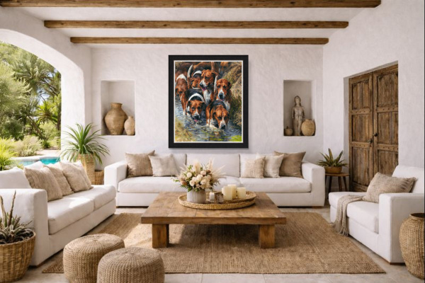 The Waders by Anthony Dobson, limited edition print, in room
