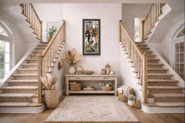 Ahead of the Pack by Anthony Dobson, limited edition print, in room
