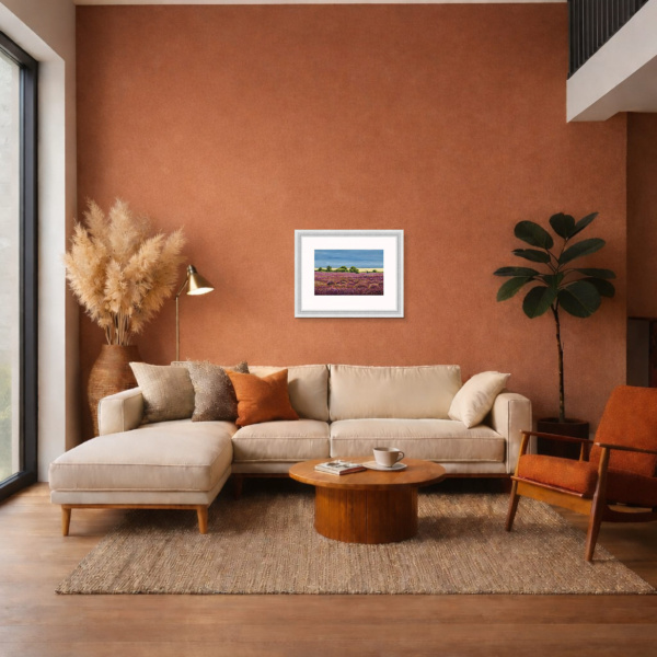 Dunwich Heath by Chris Ross Williamson, limited edition print, in room