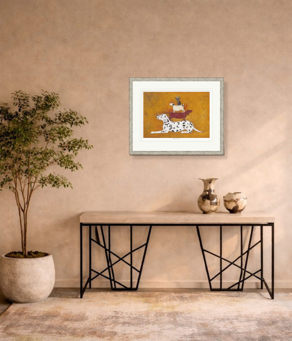 King of the Castle by Sam Toft, limited edition print, in room