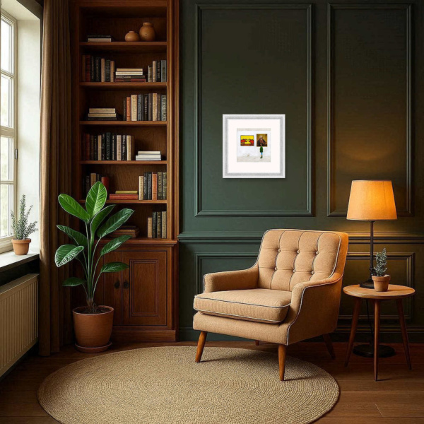 Barkin’ by Chris Ross Williamson, limited edition print, in room