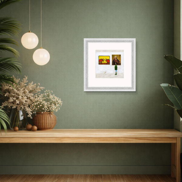 Barkin’ by Chris Ross Williamson, limited edition print, in room