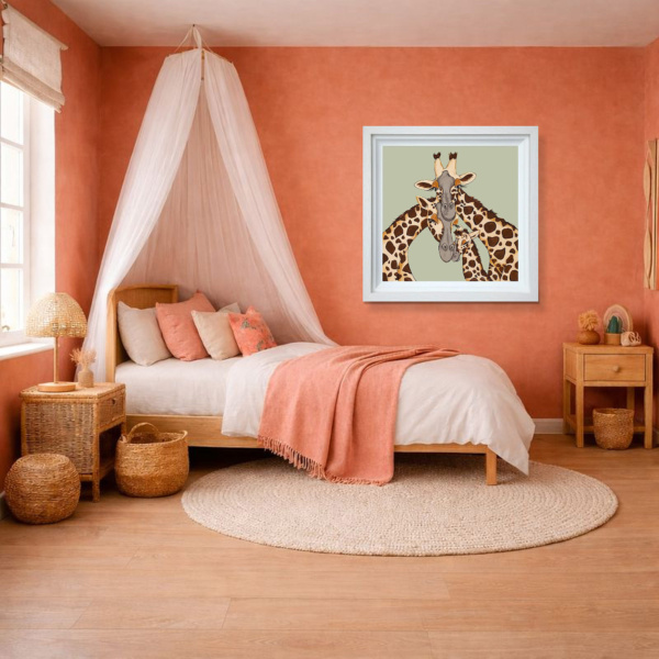 A Tall Trio by Amy Louise, limited edition print, in room