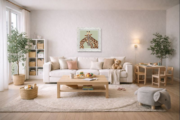 A Tall Trio by Amy Louise, limited edition print, in room