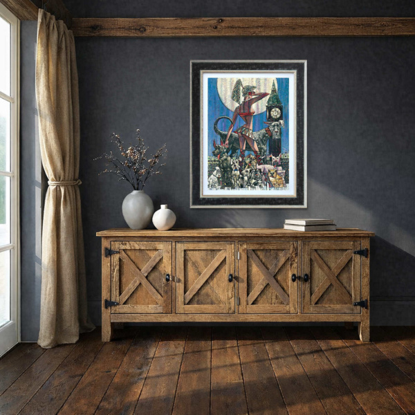 Hounds of the Baskervilles by Andrei Protsouk, limited edition print, in room