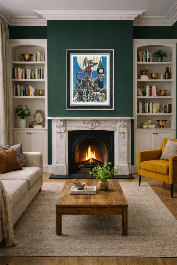 Hounds of the Baskervilles by Andrei Protsouk, limited edition print, in room