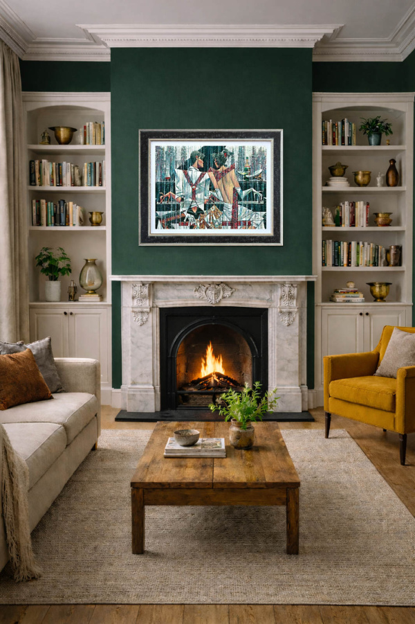 Piano Bar by Andrei Protsouk, limited edition print, in room