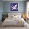 I’d Like To Be by Giles Ward, original painting, in room