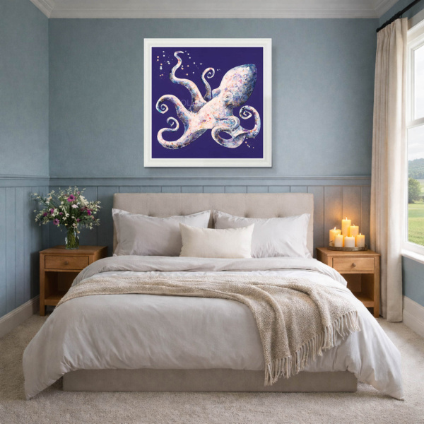 I’d Like To Be by Giles Ward, original painting, in room