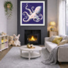 I’d Like To Be by Giles Ward, original painting, in room