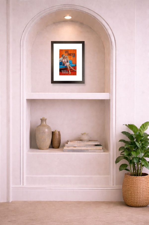 Live Forever by Linda Charles, limited edition print, in room