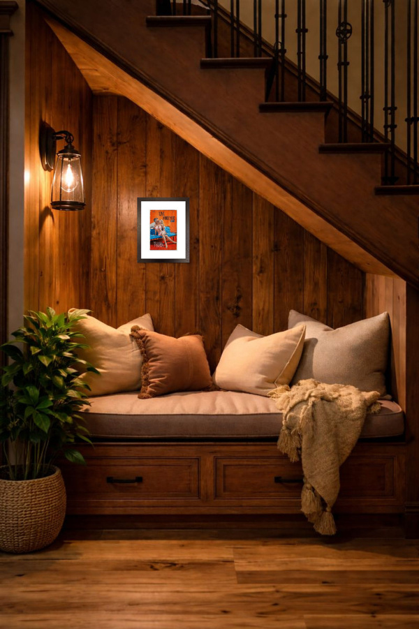 Live Forever by Linda Charles, limited edition print, in room