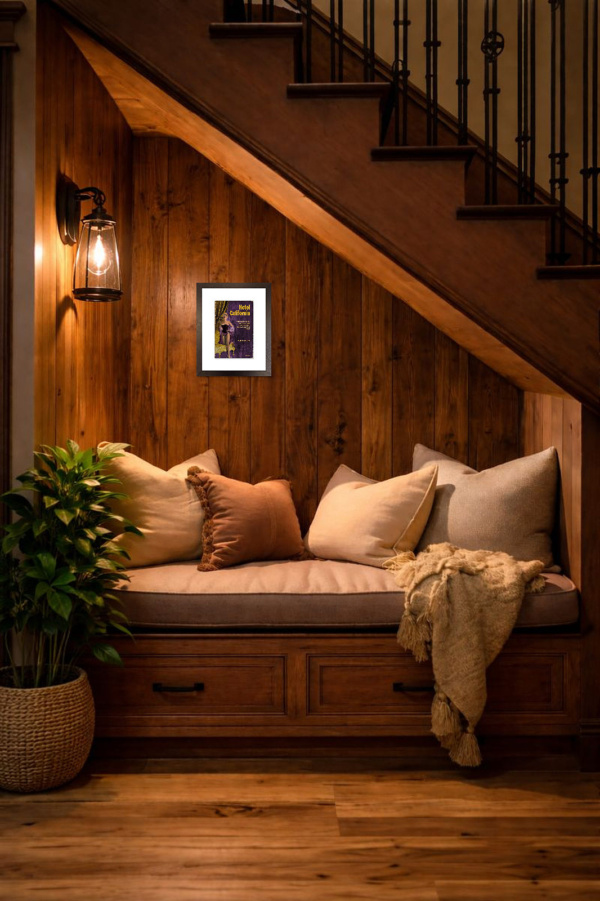Hotel California by Linda Charles, limited edition print, in room
