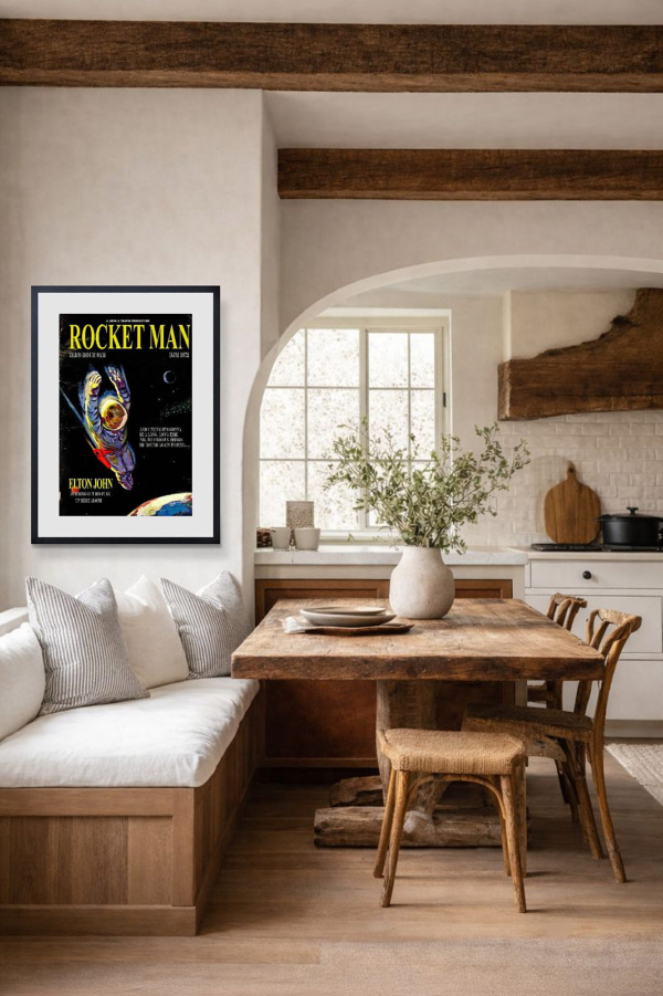 Rocket Man by Linda Charles, limited edition print, in room