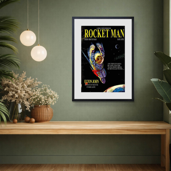 Rocket Man by Linda Charles, limited edition print, in room